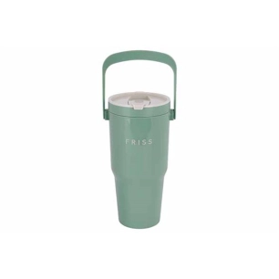 tasse double paroi avec poignée 0.8l 10 x 10 x 21 cm vert - friss