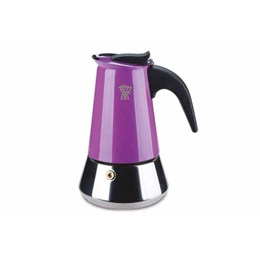cafétiere 6 tasses 14.5 x 11.3 x h19 cm - lila - steelexpress - pezzetti