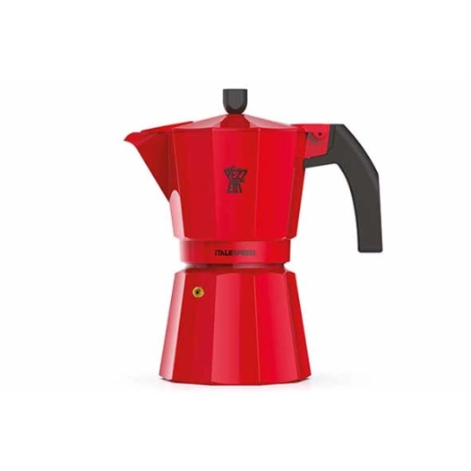 cafétiere 6 tasses 19 x 10.4 x h20 cm- rouge - italexpress - pezzetti