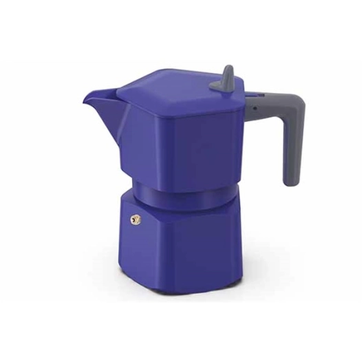 cafétière 6 tasses 16.7 x 9.8 x h19 cm - bleu - pentaexpress - pezzetti