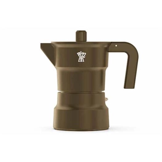 cafétière 6 tasses 16.5 x 10.5 x h19 cm - marron - solidexpress - pezzetti