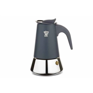 cafétière 2 tasses 11 x 9 x h14.5 cm - gris foncé - steelexpress - pezzetti