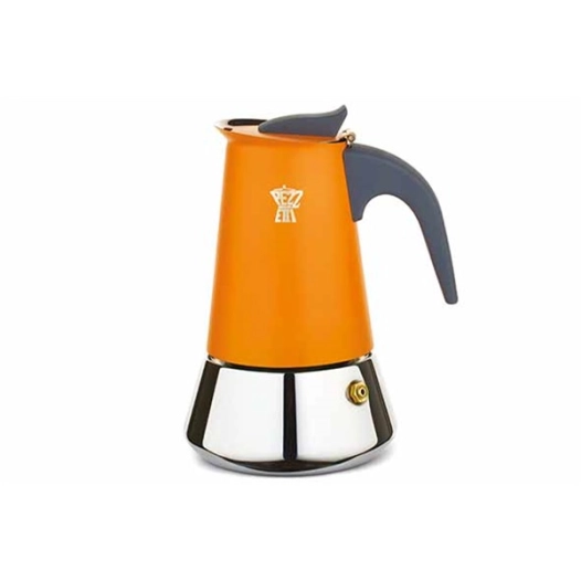 cafétière 10 tasses 15 x 13.5 x h21.5 cm - orange - steelexpress - pezzetti