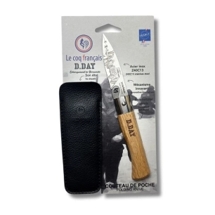 présentoir + 12 cartes duo d-day - couteau de poche le coq virole d- - le coq français