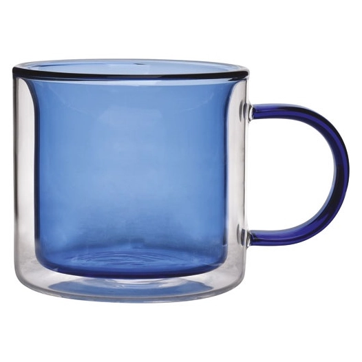 liv set de 2 chope 27cl double paroi bleu - ona