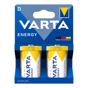 pile alcaline energy d, 1,5 v, (blister 2 unités)