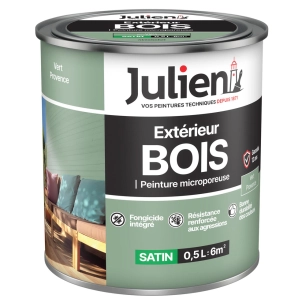 peinture extérieure bois microporeuse 0.5l - julien
