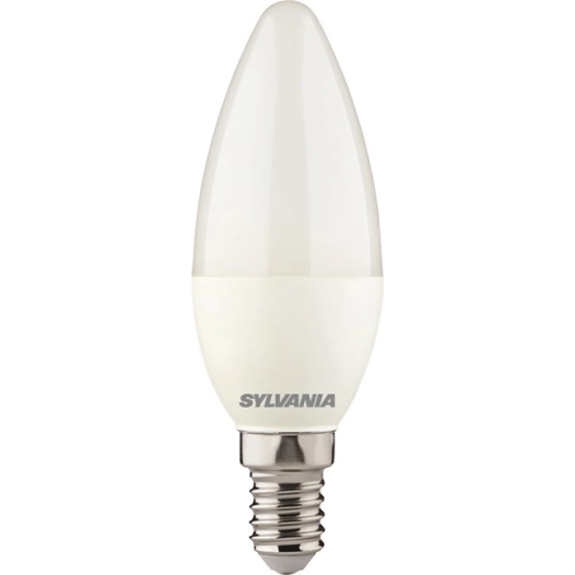 ampoule dépolie flamme led e14 blanc chaud - sylvania