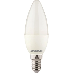 ampoule dépolie flamme led e14 blanc chaud - sylvania