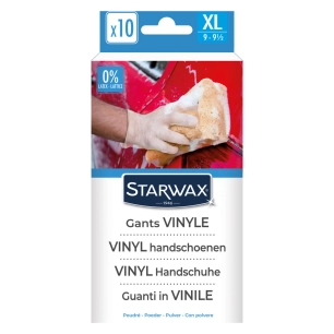 gants vinyle poudrés lot de 10 - starwax