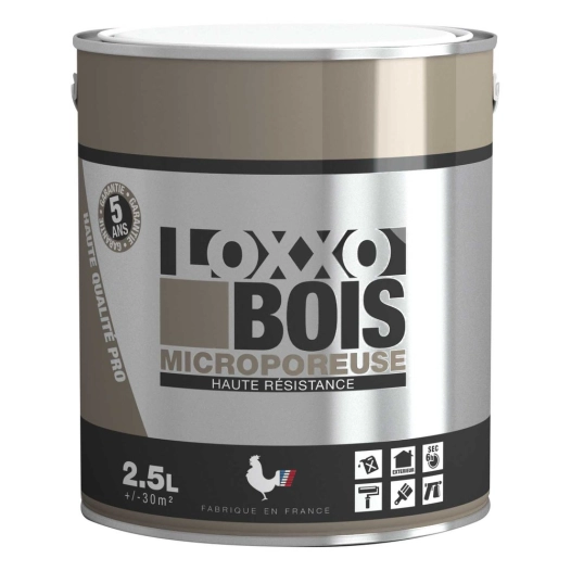 laque bois microporeuse haute résistance 2.5l - loxxo