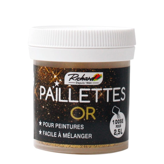 paillettes pour peinture 30 g - color plus