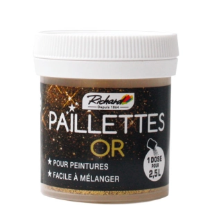paillettes pour peinture 30 g - color plus
