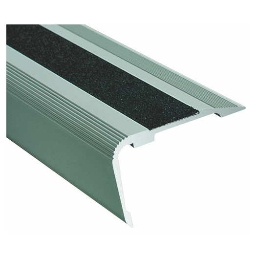 nez de marches bande carborundum bord sifflet 19mm percé-fraisé 53x33mm 4m - romus