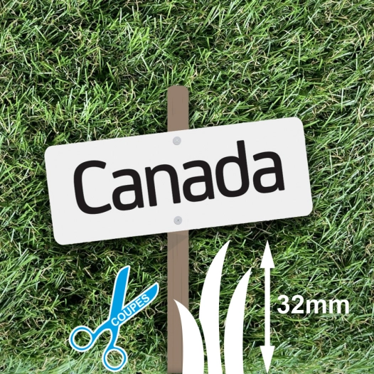 4 gazon synthétique 32 mm canada à la coupe - smartgreen
