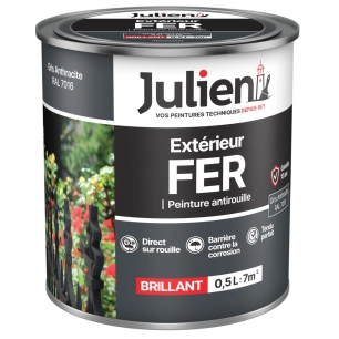 peinture extérieur fer antirouille 0.5l - julien