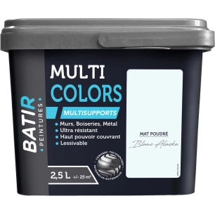 batir multicolors peinture multisupports mat poudré 2.5l - batir