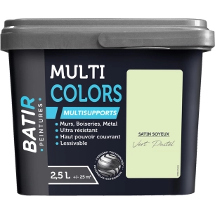 batir multicolors peinture multisupports satin soyeux 2.5l - batir