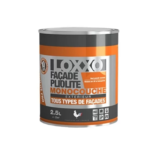 peinture pliolite monocouche tous types de façades extérieures 2.5l - loxxo