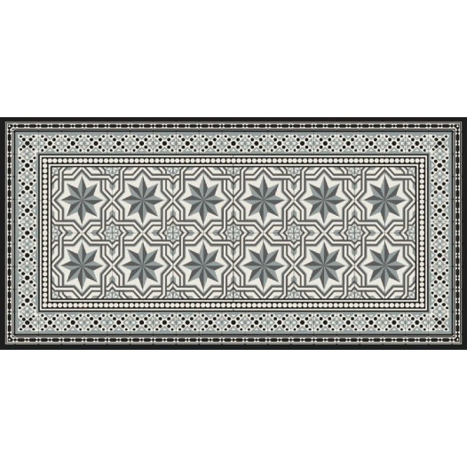 Tapis Velvet Carrelage Gris45x150 - MERCURY