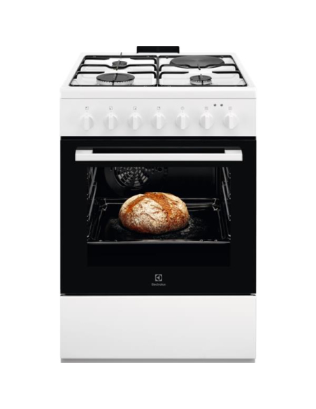 electrolux cuisinière mixte lkm624022w - electrolux