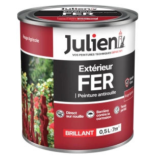 peinture extérieur fer antirouille 0.5l - julien