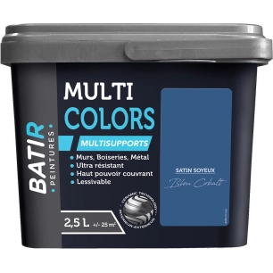 batir multicolors peinture multisupports satin soyeux 2.5l - batir