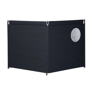 pare-vent 2 pans grey - isabella