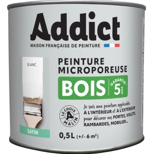 peinture décoration murs et boiseries satin 2.5l - addict
