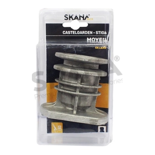 moyeu de lame adaptable pour tondeuses tractées castelgarden, stiga. diamètre poulie : 58 mm alésage : 22,2 mm hauteur : 68 mm p