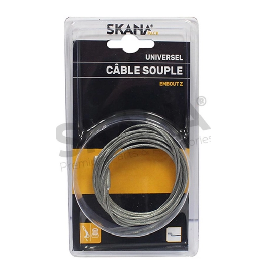 câble souple ø : 1,4 mm avec embout forme en z. longueur câble : 2,5 m.