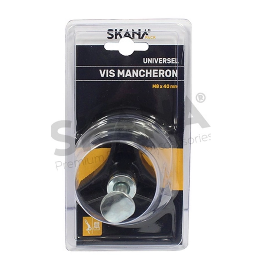vis de mancheron adaptable avec écrou de serrage type honda. vis m8 x 40 mm. remplace origine 53125-va5-000.