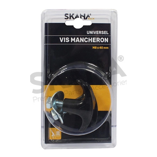 jeu de 2 vis de blocage adaptable pour mancheron de tondeuse. vis m8 x 40 mm..