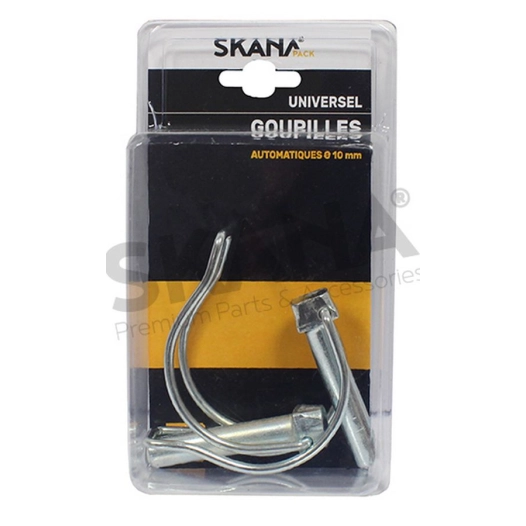 lot de 2 goupilles automatiques. ø : 10 mm longueur : 50 mm.