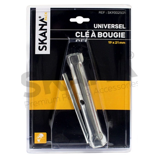 clé à bougie d'allumage à tube. dimensions: 19 x 21mm, l: 150mm.