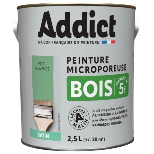 Peinture Bois 2.5 litres vert provence - ADDICT