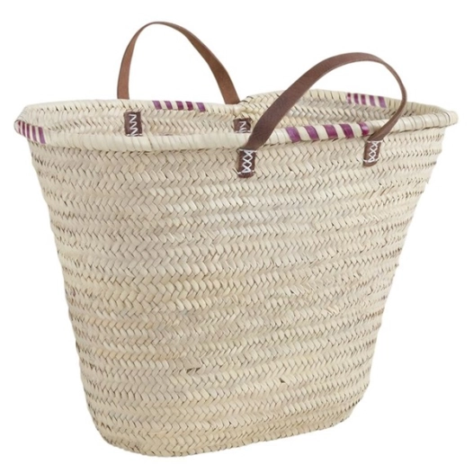 couffin palmier l65 naturel poig cuir - aubry gaspard