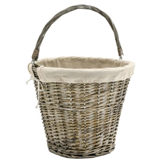panier rond en osier d39 gris et dbl jute - aubry gaspard