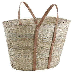 couffin palmier l60 anse autour cuir - aubry gaspard