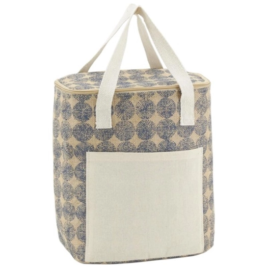 sac lunch en jute naturel - dbl iso - motif chakras l25 - aubry gaspard
