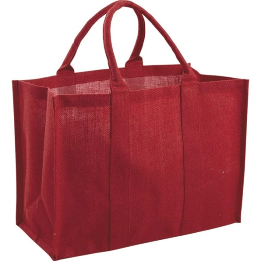 sac en jute plastifiée l46 rouge - aubry gaspard