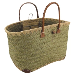 sac de courses en jonc de mer et raphia - aubry gaspard