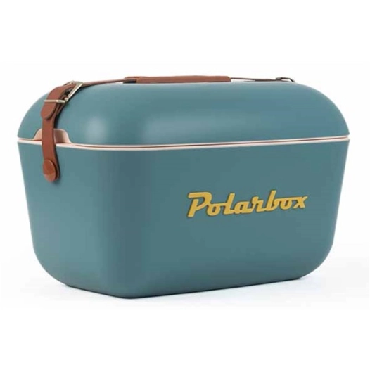 glacière 12l - 40 x 16 x 26,5cm -bleu marine - moutarde - polarbox