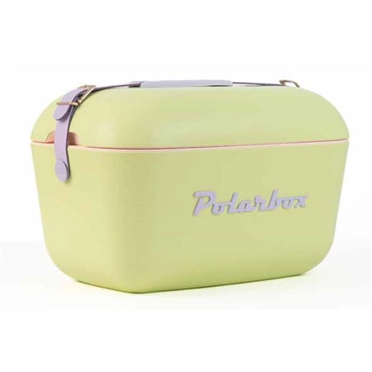 glaciere 20l - 45.7 x 31.5 x 29.5cm - citron vert - lila - polarbox