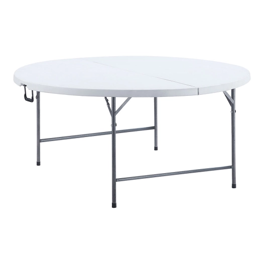table ronde pliante, 180 x 74 cm