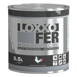 laque fer antirouille monocouche haute résistance 0.5l - loxxo