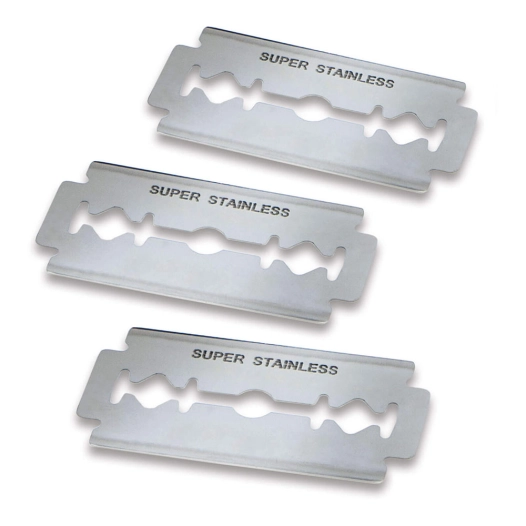 lames en acier inoxydable pour référence 95947. 200 unités