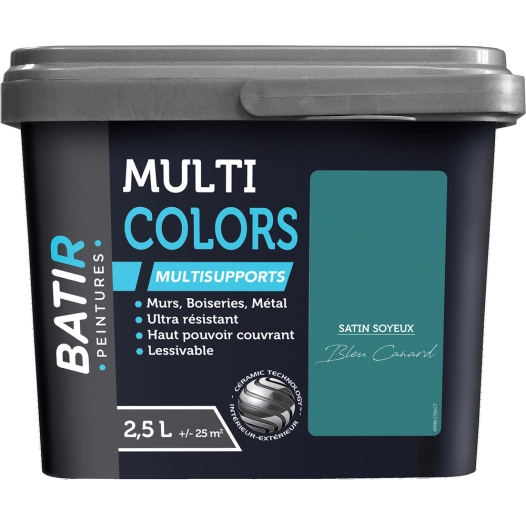 batir multicolors peinture multisupports satin soyeux 2.5l - batir