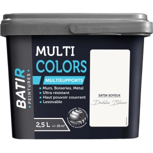 batir multicolors peinture multisupports satin soyeux 2.5l - batir