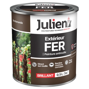 peinture extérieur fer antirouille 0.5l - julien